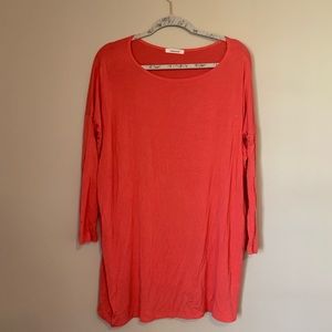 Pink boutique long sleeve shift dress